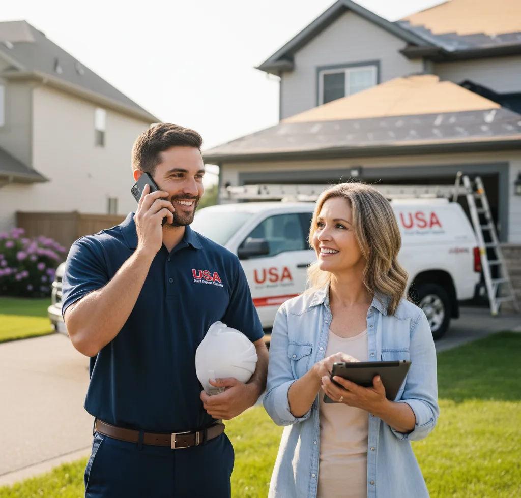USA Roof Repair Experts customer support in Camanche